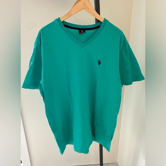 U.S. Polo Assn. Turquoise V-Neck Tee - Picture 1 of 6